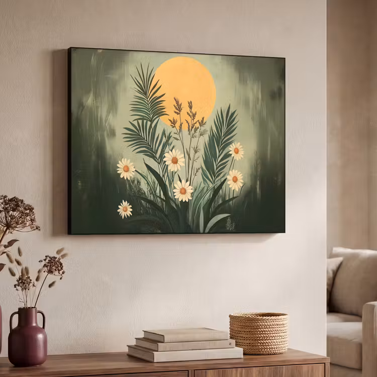Art Frame - Bloemen - Bladeren - Zon - Groen — 4