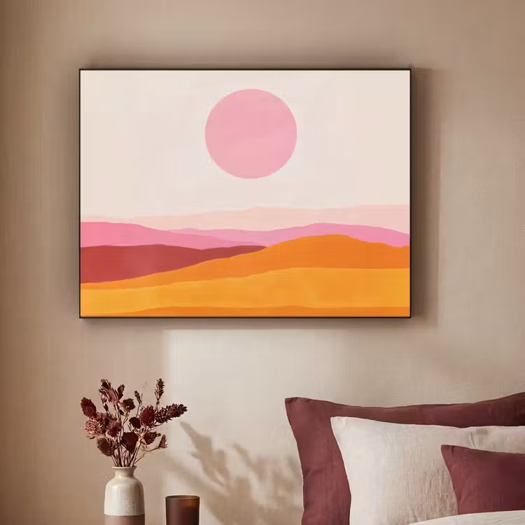 Art Frame - Heuvels - Oranje - Zon - Abstract — 2