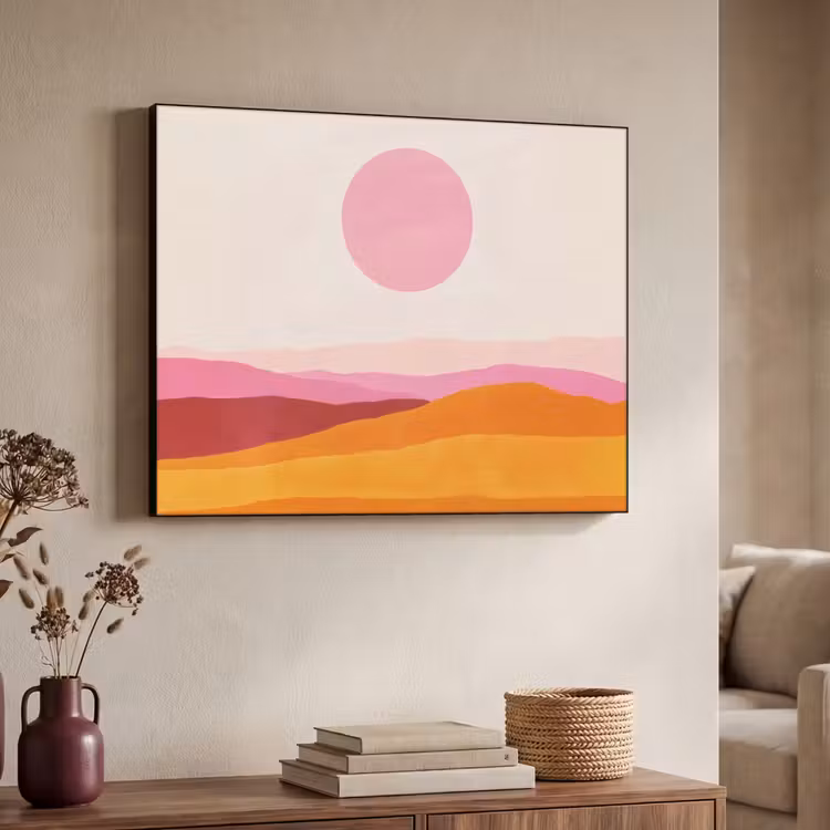 Art Frame - Heuvels - Oranje - Zon - Abstract — 4