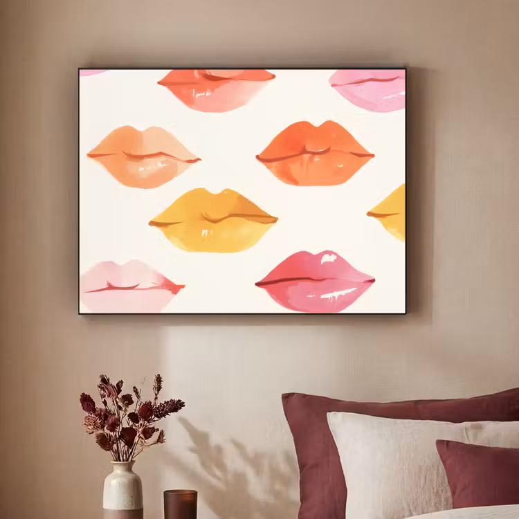Art Frame - Lippen - Kleurrijk - Glanzend — 2