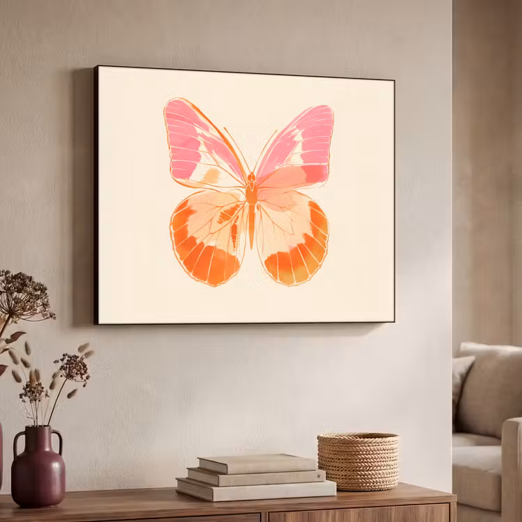 Art Frame - Oranje - Vlinder - Minimalistisch — 4