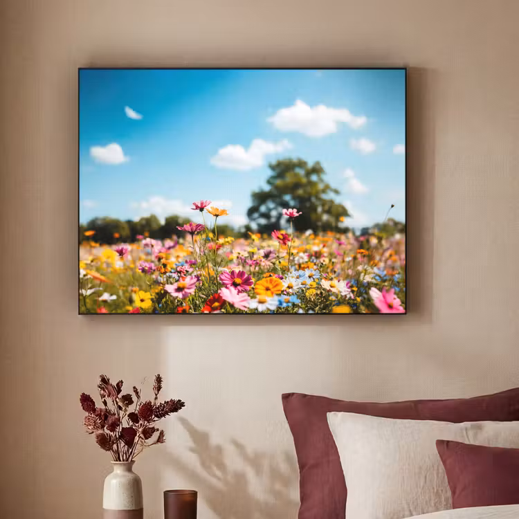 Art Frame - Bloemenweide - Blauw - Lucht - Kleuren — 2