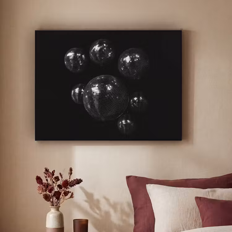 Art Frame - Discoballen - Minimalistisch - Zwart — 2