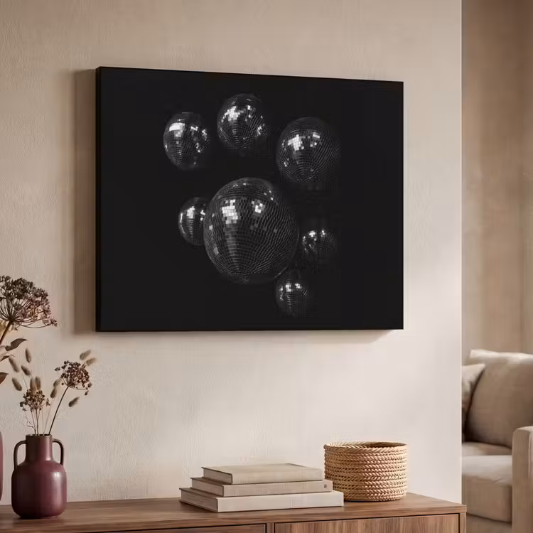 Art Frame - Discoballen - Minimalistisch - Zwart — 4