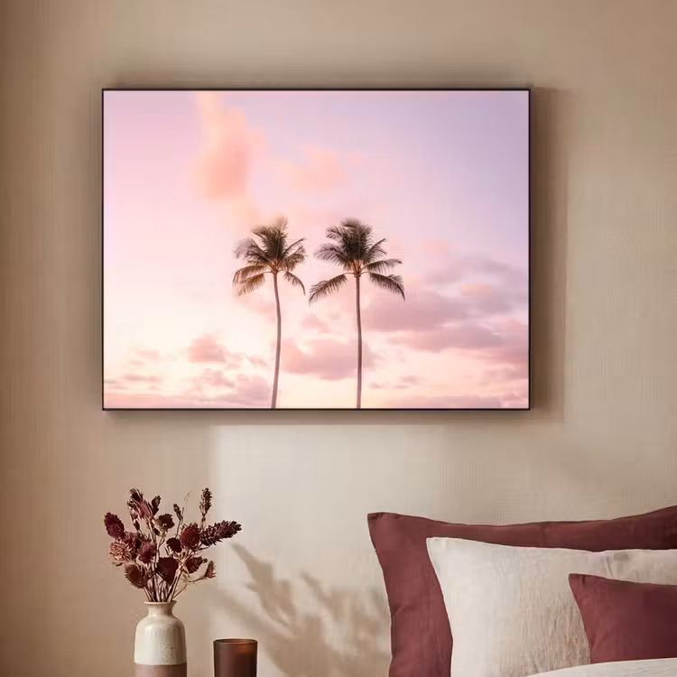 Art Frame - Palmbomen - Paars - Wolken - Lucht — 2