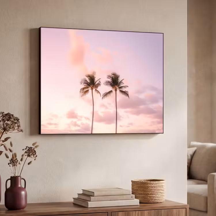 Art Frame - Palmbomen - Paars - Wolken - Lucht — 4