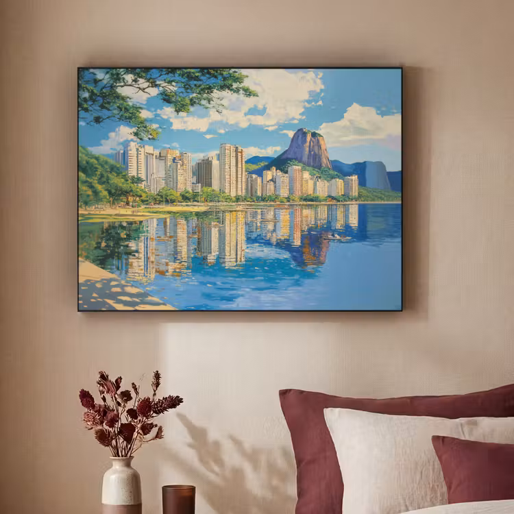 Art Frame - Berg - Skyline - Strand - Water — 2