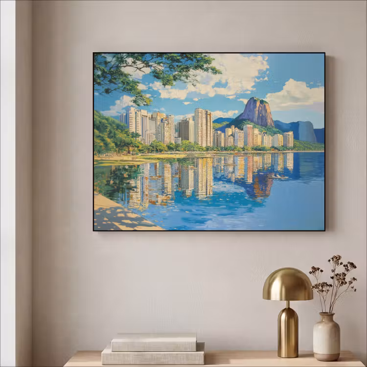 Art Frame - Berg - Skyline - Strand - Water — 3