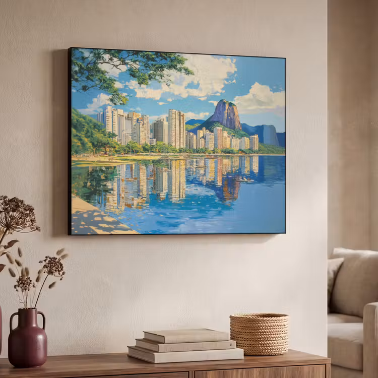 Art Frame - Berg - Skyline - Strand - Water — 4
