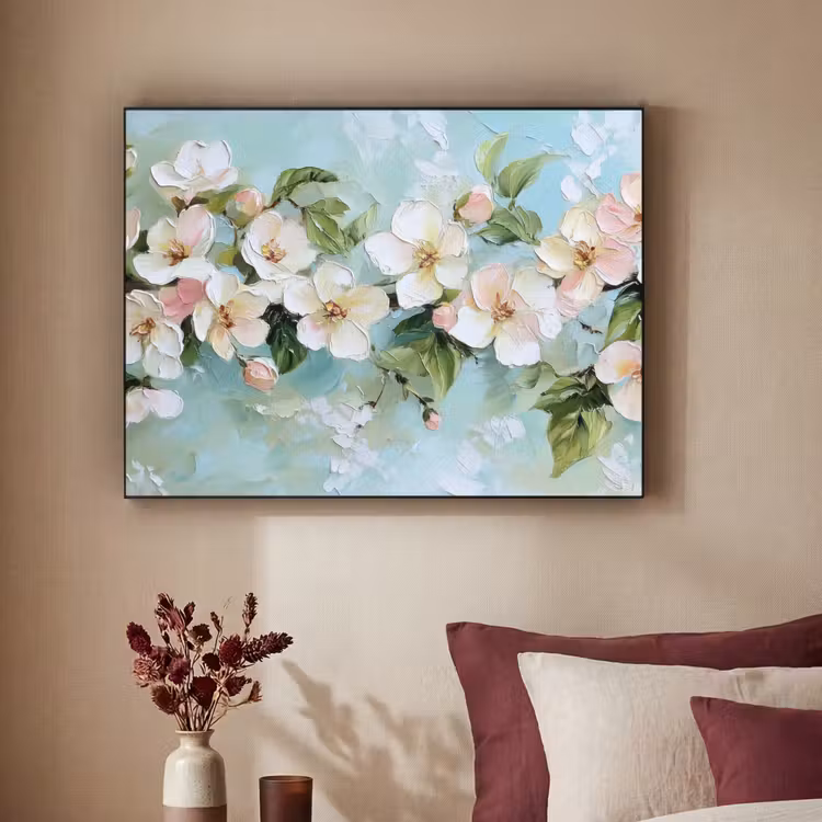 Art Frame - Bloesem - Bladeren - Lichtblauw — 2