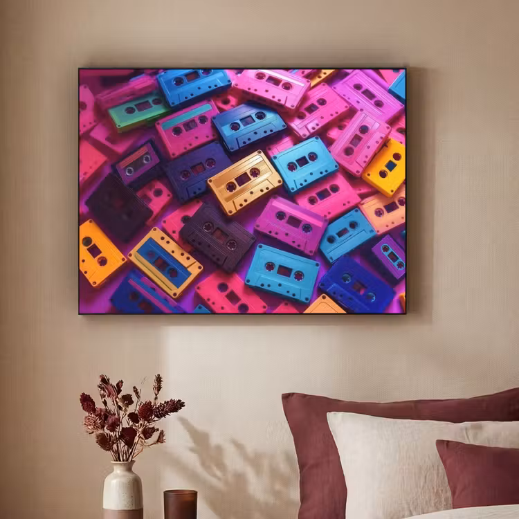Art Frame - Cassetteband - Kleurrijk - Energiek — 2