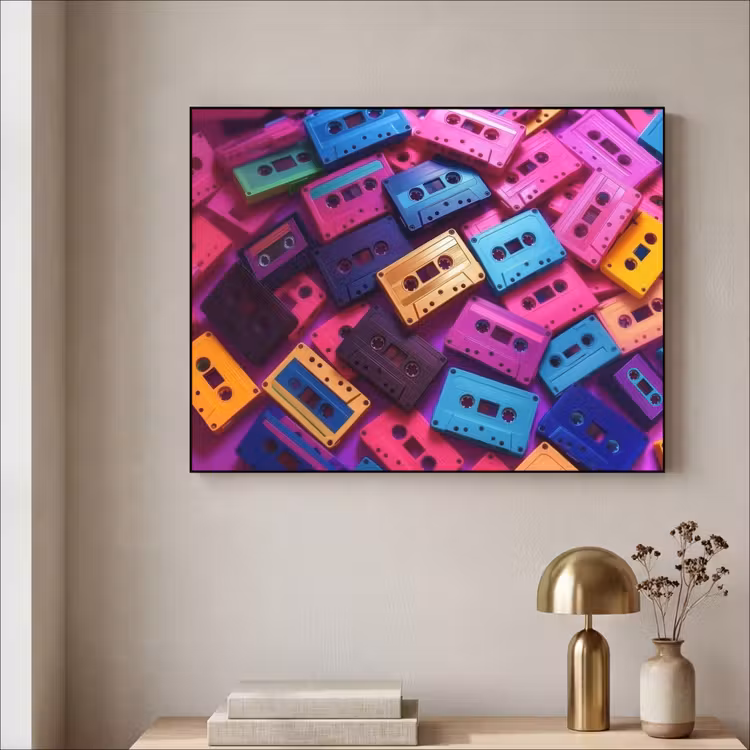 Art Frame - Cassetteband - Kleurrijk - Energiek — 3