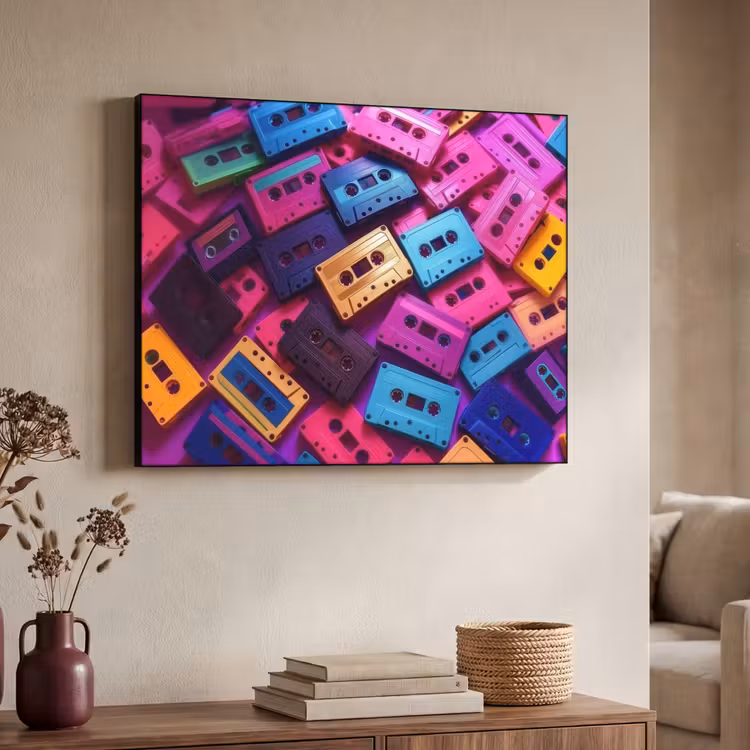 Art Frame - Cassetteband - Kleurrijk - Energiek — 4
