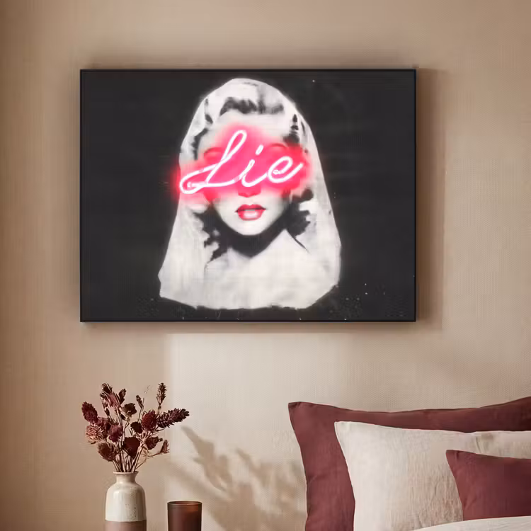 Art Frame - Neon - Letters - Vintage - Vrouw — 2