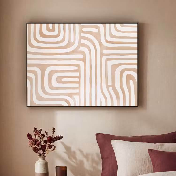 Art Frame - Aardetinten - Labyrintpatroon — 2