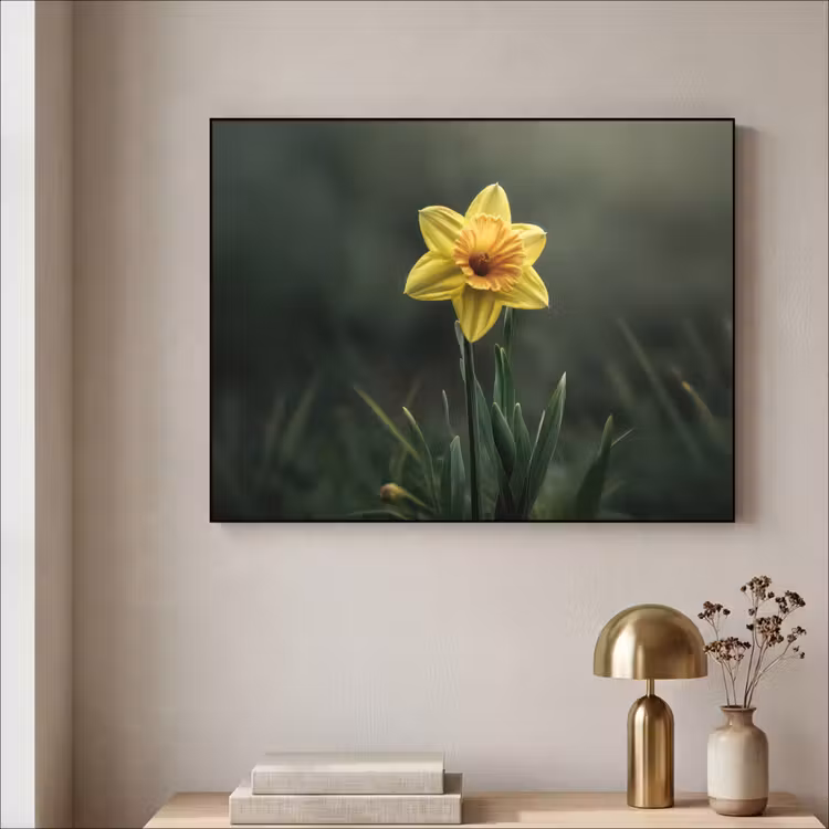 Art Frame - Bloem - Narcis - Gras - Geel — 3