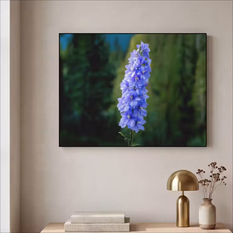 Art Frame - Bloemen - Blauw - Dennenboom — 3