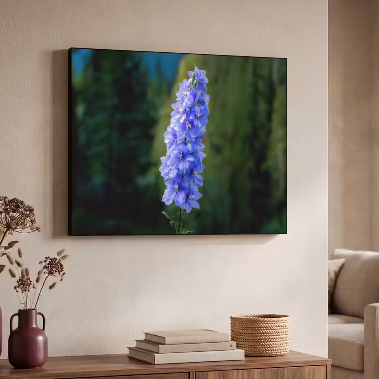 Art Frame - Bloemen - Blauw - Dennenboom — 4