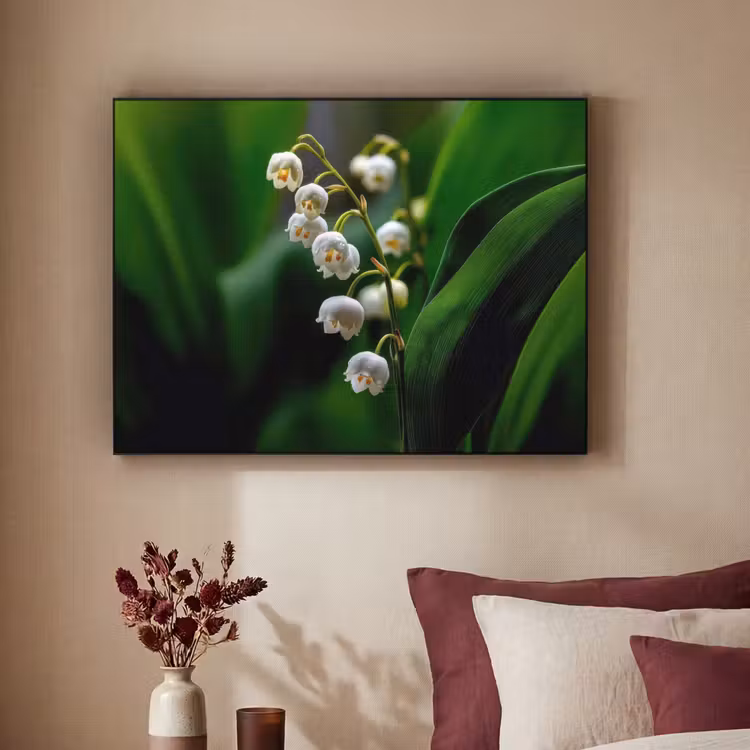 Art Frame - Bloemen - Wit - Bladeren - Lelietjes — 2