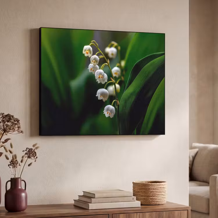 Art Frame - Bloemen - Wit - Bladeren - Lelietjes — 4