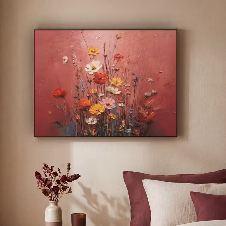 Art Frame - Bloemenboeket - Diepte - Tastbare textuur — 2