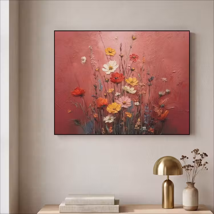 Art Frame - Bloemenboeket - Diepte - Tastbare textuur — 3