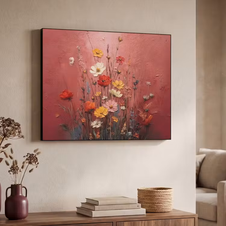 Art Frame - Bloemenboeket - Diepte - Tastbare textuur — 4