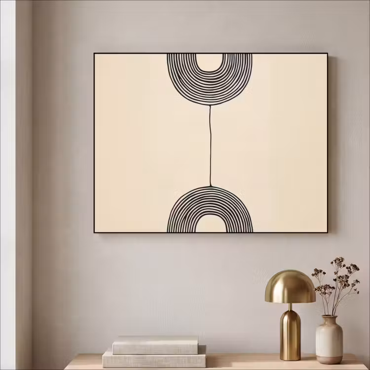 Art Frame - Geometrische bogen - Minimalistisch - Symmetrisch — 3