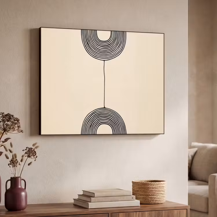 Art Frame - Geometrische bogen - Minimalistisch - Symmetrisch — 4