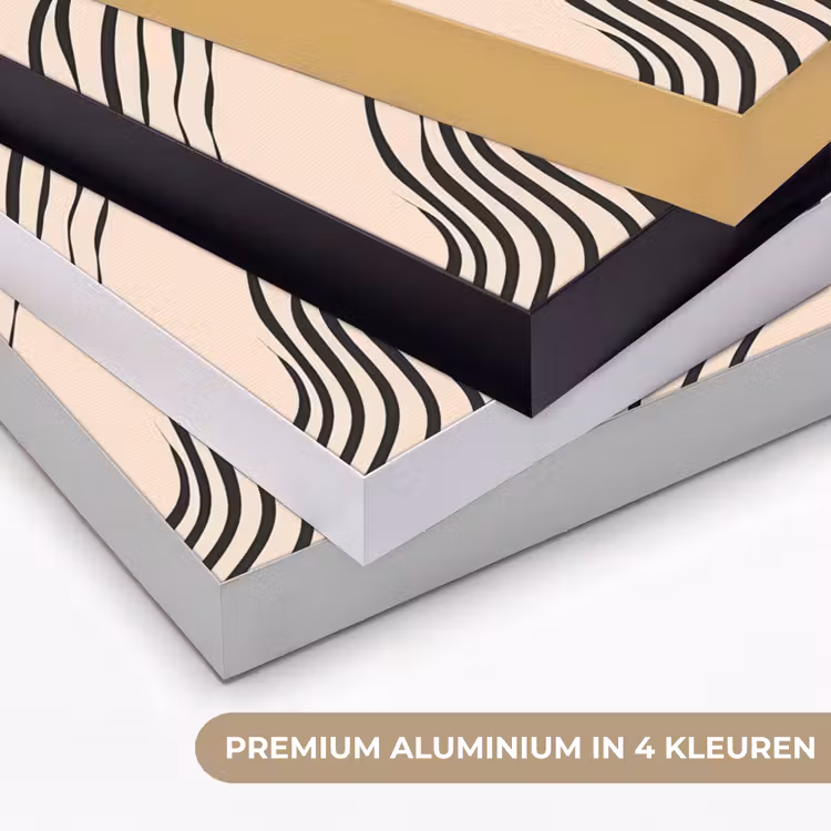 Art Frame - Golven - Zwart - Zandkleur — 5