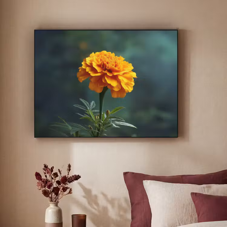 Art Frame - Bloemblaadjes - Afrikaan - Oranje - Wazig — 2