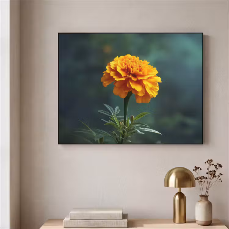 Art Frame - Bloemblaadjes - Afrikaan - Oranje - Wazig — 3