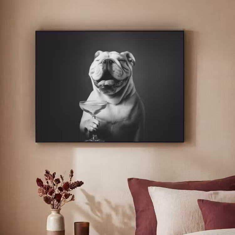 Art Frame - Buldog - Hond - Glas — 2