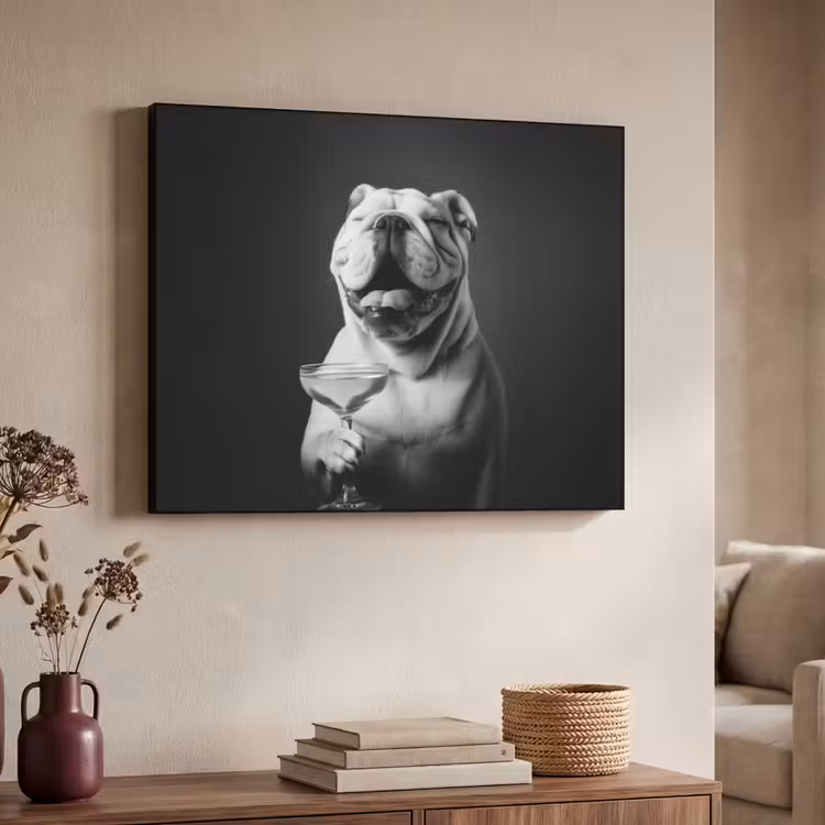 Art Frame - Buldog - Hond - Glas — 4