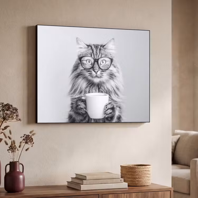 Art Frame - Kat - Bril - Mok - Pluizig — 4