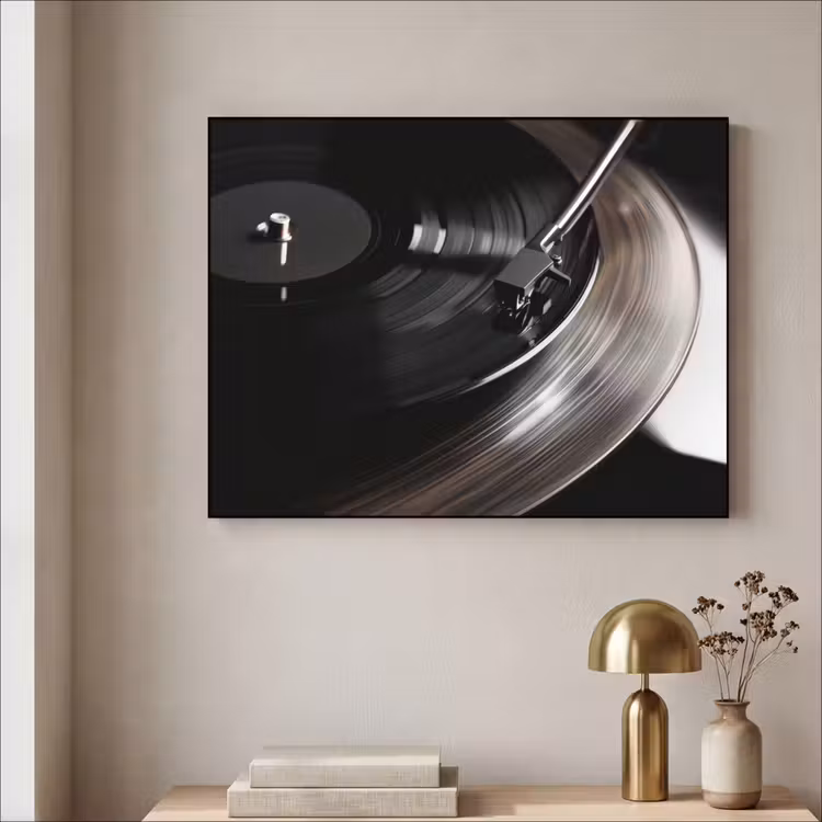 Art Frame - Close-up - Vinylplaat - Platenspeler - Zwart — 3