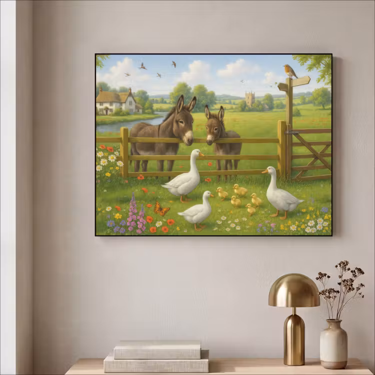 Art Frame - Ezels - Ganzen - Kleurrijk — 3