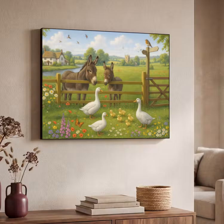 Art Frame - Ezels - Ganzen - Kleurrijk — 4