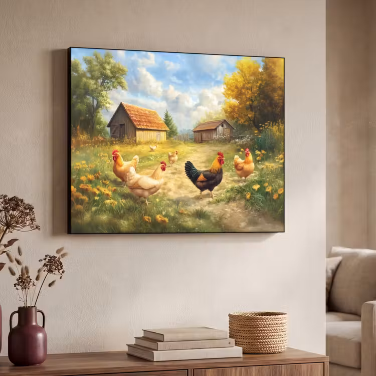 Art Frame - Kippen - Landelijke rust - Natuur — 4