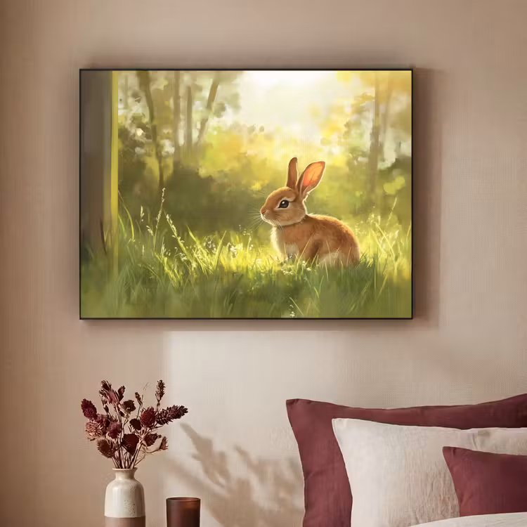 Art Frame - Konijn - Zonlicht - Bos — 2