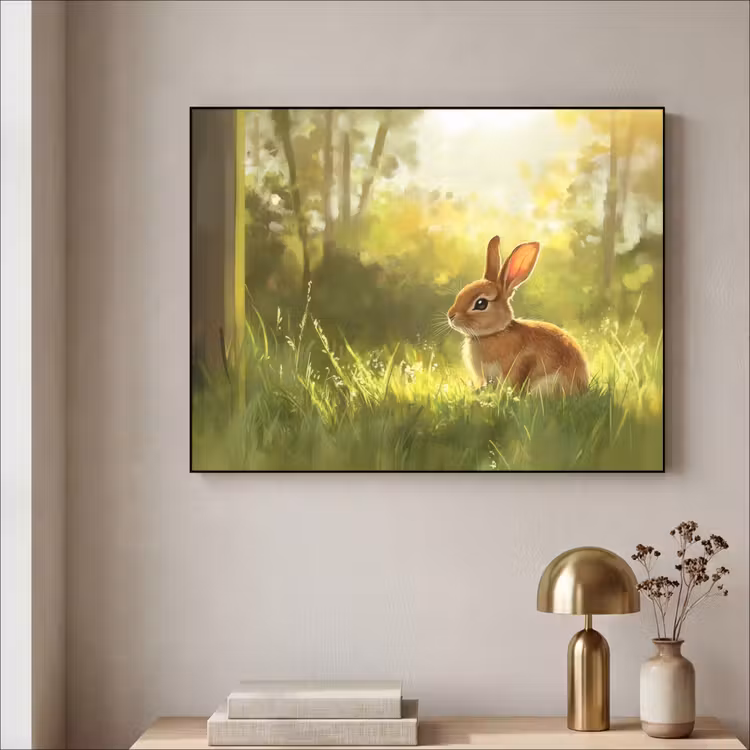 Art Frame - Konijn - Zonlicht - Bos — 3