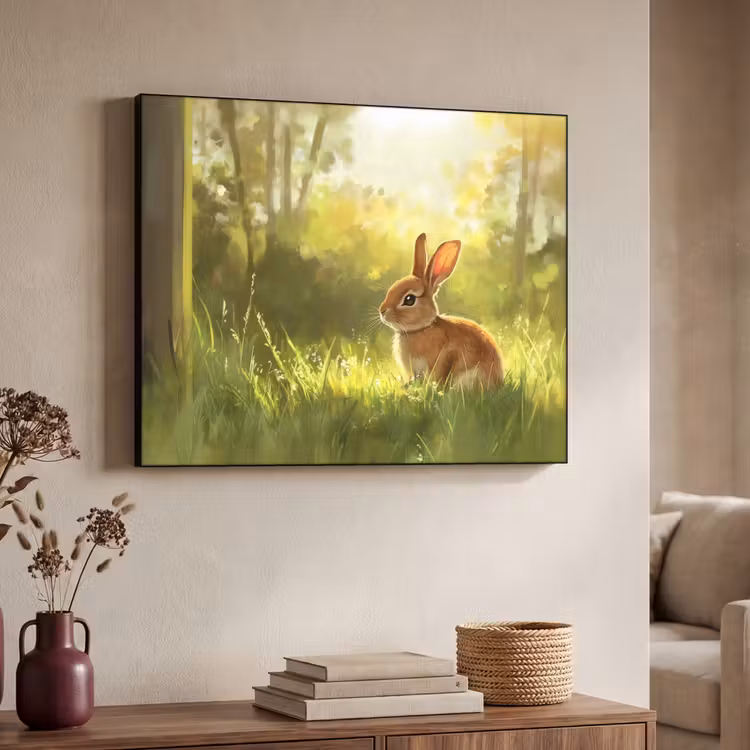 Art Frame - Konijn - Zonlicht - Bos — 4