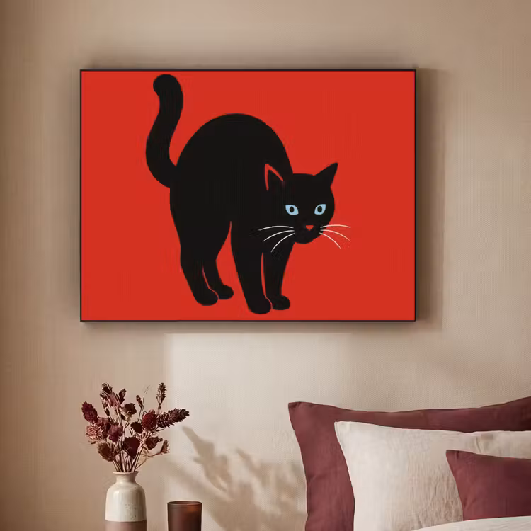Art Frame - Kat - Zwart - Staart — 2