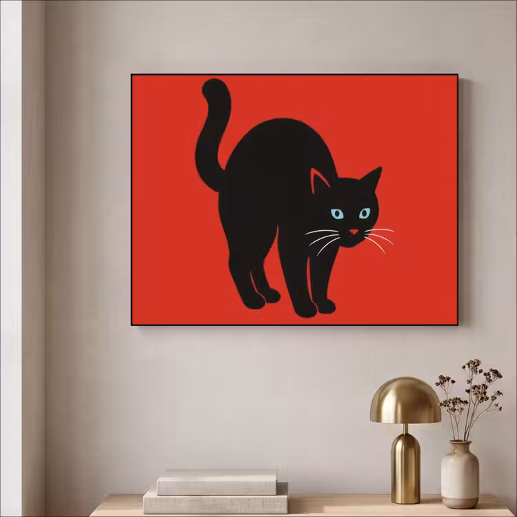 Art Frame - Kat - Zwart - Staart — 3