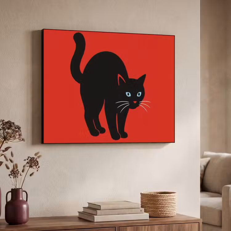 Art Frame - Kat - Zwart - Staart — 4