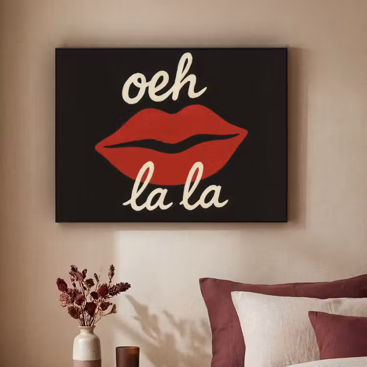 Art Frame - Lip - Rood - Quote — 2