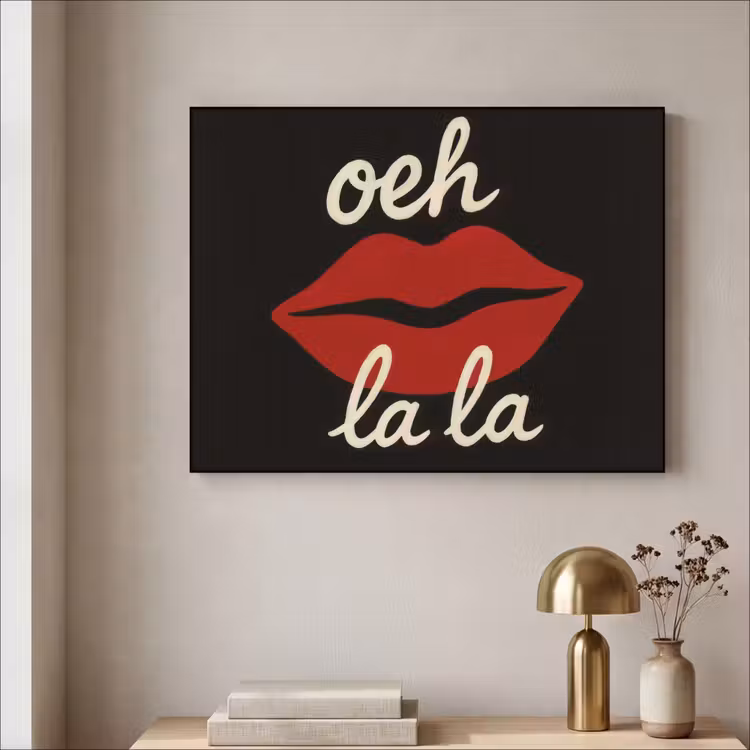 Art Frame - Lip - Rood - Quote — 3