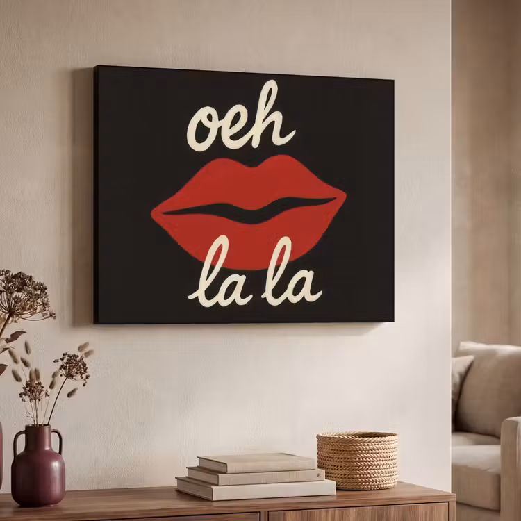 Art Frame - Lip - Rood - Quote — 4