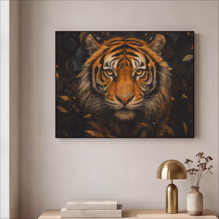 Art Frame - Bladeren - Tijger - Oranje — 3