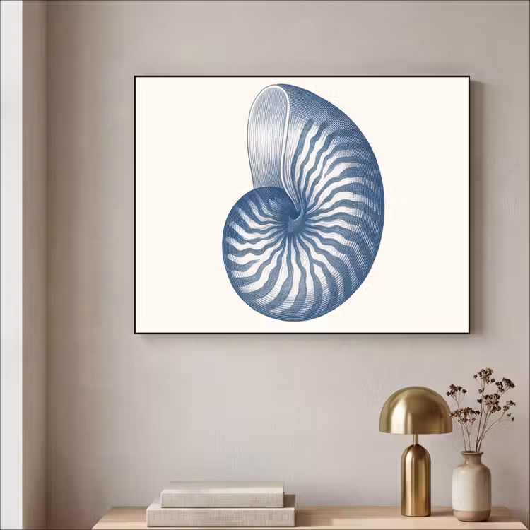 Art Frame - Blauw - Schelp - Spiraal — 3